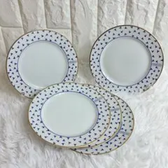 極美品】ティファニー ダンシングT 20cmプレート 5枚 ケーキ皿 小皿