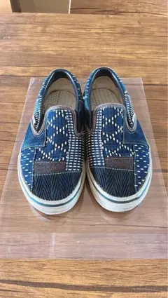 限定VANS スリッポン 22.5cm 23cm ネイビー　VANS×FDMTL