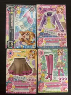 アイカツカード アイドルプロデュース手帳付属品カード4枚セット『大空あかり』