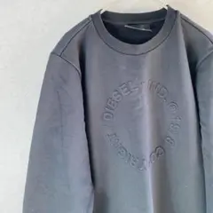 DIESEL ブラック クルーネック トレーナー