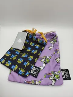 ディズニー トイ・ストーリー 巾着 2点セット バズライトイヤー エイリアン