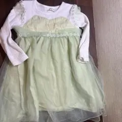 ティンカーベル　ディズニープリンセス　100cm 長袖ワンピース