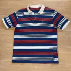 90s'A BATHING APE ボーダー ポロシャツ Mサイズ - メルカリ
