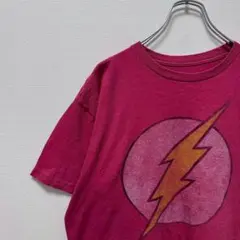古着 DCコミックス Tシャツ フラッシュ アメコミ 映画 レッド 赤
