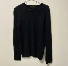【OLDUNIQLO】ブラック Vネック カシミア セーター XL