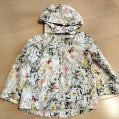 美品 春秋物 H&M エイチアンドエム マウンテンパーカー ボタニカル柄