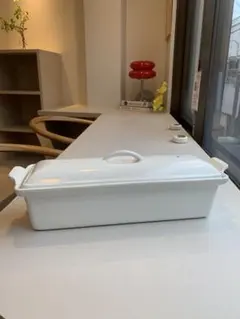 値下げました！ル・クルーゼ　テリーヌ型32cm ホワイト　蓋付き LE CREUSET (ルクルーゼ) テリーヌ型容器 32cm ホワイト｜トレファクONLINE