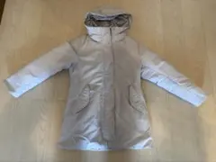 ユニクロ　ノンキルトダウンショートコート　ライトグレー　Lサイズ