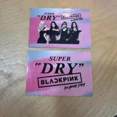 SUPER DRY BLACKPINK 名刺カード 2枚セット