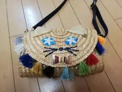 アナスイ　ミニのねこちゃんかごバッグ★美品★裏地付き