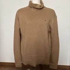 トミーヒルフィガー ベージュ タートルネックセーター