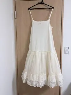 Melodyレースソフトパニエシュミーズ　アイボリー　Melody BasKet