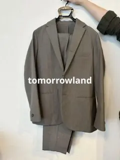 TOMORROWLAND ストレッチリネン セットアップ スーツ 大きいサイズ TOMORROWLAND ストレッチリネン セットアップ スーツ 大きいサイズ