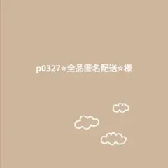 p0327⭐︎全品匿名配送⭐︎様