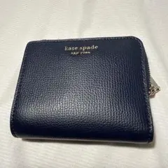 ア*レ様 （極美品）kate spade ネイビー 二つ折り財布