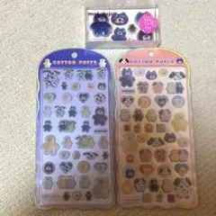 COTTON PUFFY シール 3点セット mojojojo