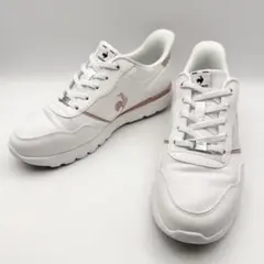 le coq sportif ラセーヌ スリッポン 25 3E 幅広 白 軽量のサムネイル