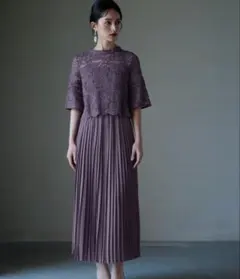 結婚式ワンピースレースドレスロングドレス オケージョンパーティー お呼ばれ