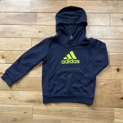 adidas ネイビー パーカー フード付き