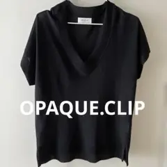 OPAQUE.CLIP オペークドットクリップ　半袖ニット