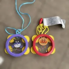 アンパンマン バイキンマン タンバリン 2個セット