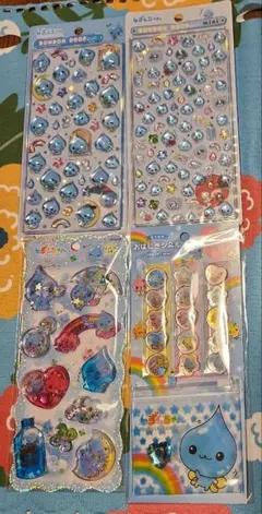 【正規品】しずくちゃん　ボンボンドロップシール他　しずくちゃん 4点セット