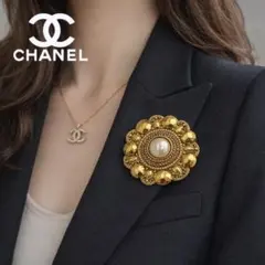 美品☆シャネル ブローチ パール シルバー ヴィンテージ ココマーク 06