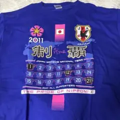 レア美品JFA なでしこジャパン 2011 制覇 Tシャツ Lサイズのサムネイル