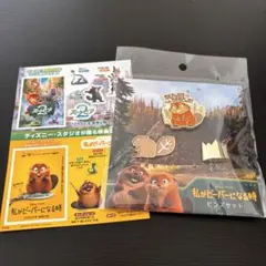 ラスト1点　ディズニー ピクサー 私がビーバーになる時 ピンズセット　おまけ付