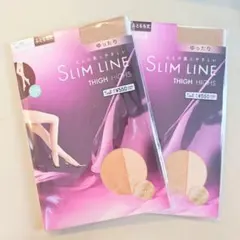 【新品】SLIM LINE THIGH HIGHS ひざ上ストッキング ２セット