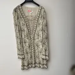 Free People チュニック ビーズ刺繍 レースアップのサムネイル