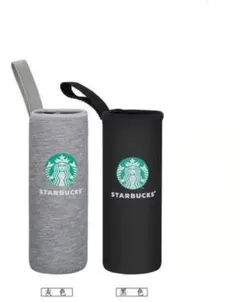 黒2点セール スタバ水筒カバーペットボトル ケース