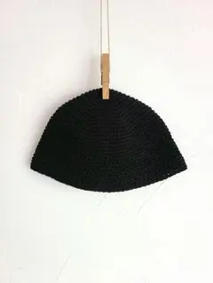 806. イスラム帽 コットン 浅め ブラック