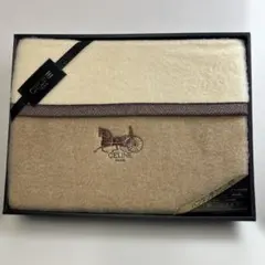 CELINE＊アクリル毛布・パフタッチ・ホースロゴ・140×200・西川産業