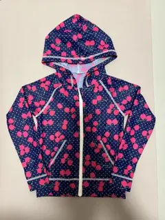 ラッシュガード 110cm 女の子　フード付き