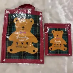【新品】くまバッグ&巾着袋　ベア くま 手提げ袋*