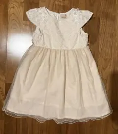 petit mainレースチュールワンピース　100センチ
