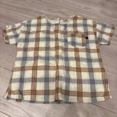 チェック柄 半袖シャツ サイズ120