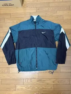90s NIKEナイロンジャケットL グリーン