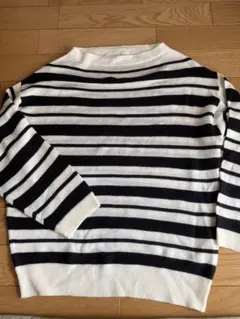 grove ストライプ柄 長袖セーター M