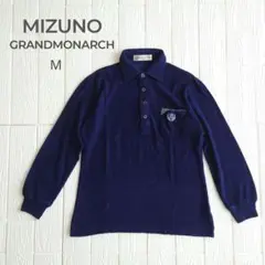 ミズノ GRANDMONARCH グランドモナーク ポロシャツ ボーダー 青 緑