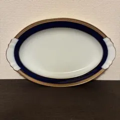 保管品】 大倉陶園 OKURA ゴールドライン オーバル型 プレート 35cm