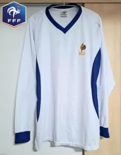 【美品】F.F.F.ロゴ サッカー フランス代表 ユニフォーム ゲームシャツ