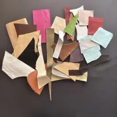 革はぎれ　詰め合わせ　カラーセット
