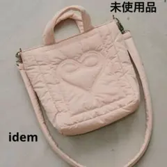 【未使用】idem イデム　padded heart bag ピンクのサムネイル