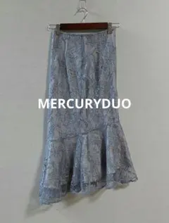 MERCURYDUO レース イレヘム マーメイドスカート ライトブルー Sのサムネイル
