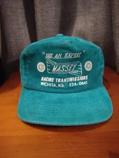 80's 90's MASSEY コーデュロイ キャップ トラッカー