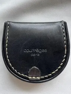 クレージュ コインケース 本革 ブラック 小銭入れ courrèges 財布