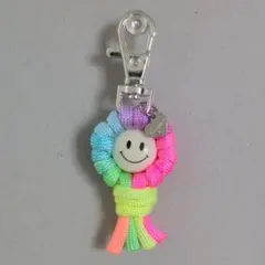 ニコちゃんとパラコードのキーホルダー