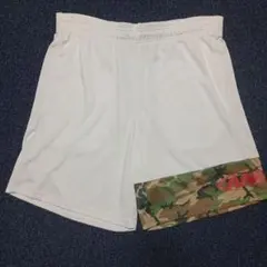 【シロフクロウ様】バスケットボールパンツ ホワイト/カモフラージュ